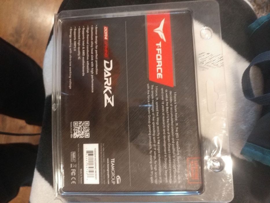 DDR4 ОЗУ  3200 16GB KIT (8GBx2) Team GroupT-FORCE Dark-Z