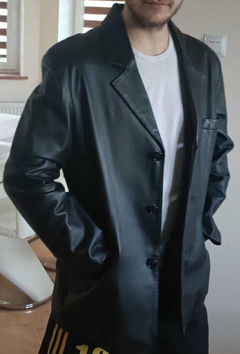 Kurtka skórzana Czarna