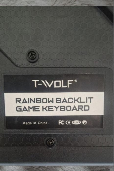 Klawiatura i myszka rgb t wolf