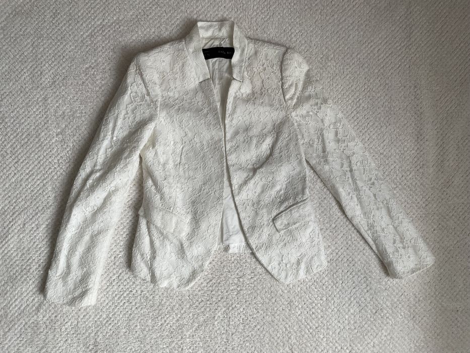 Koronkowy żakiet marynarka Zara rozmiar S