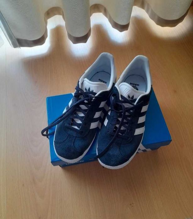 Adidas gazelle azul marinho novas c/ etiqueta