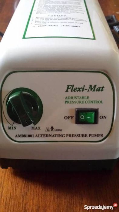 Pompka do materaca przeciwodlezynowego