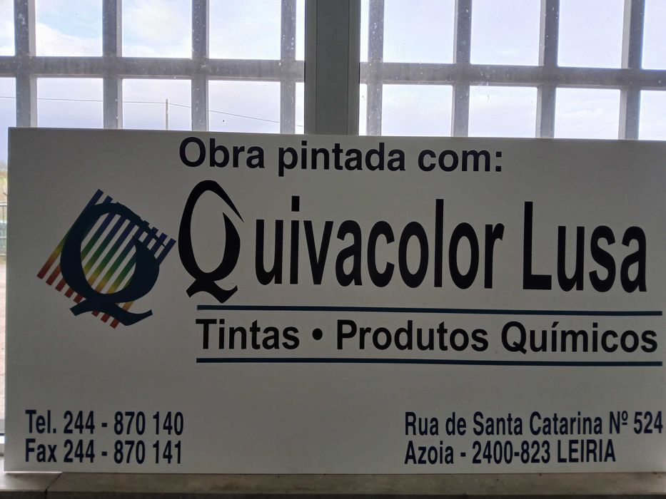 Placa publicidade QUIVACOLOR LUSA