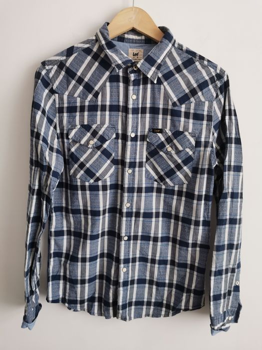 Lee koszula męska długi rękaw w kratkę męska M