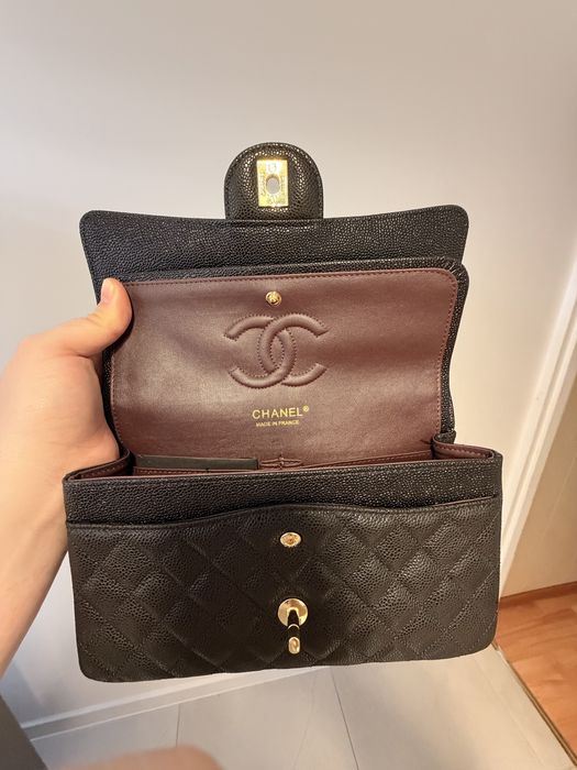 Chanel caviar skóra naturalna torebka