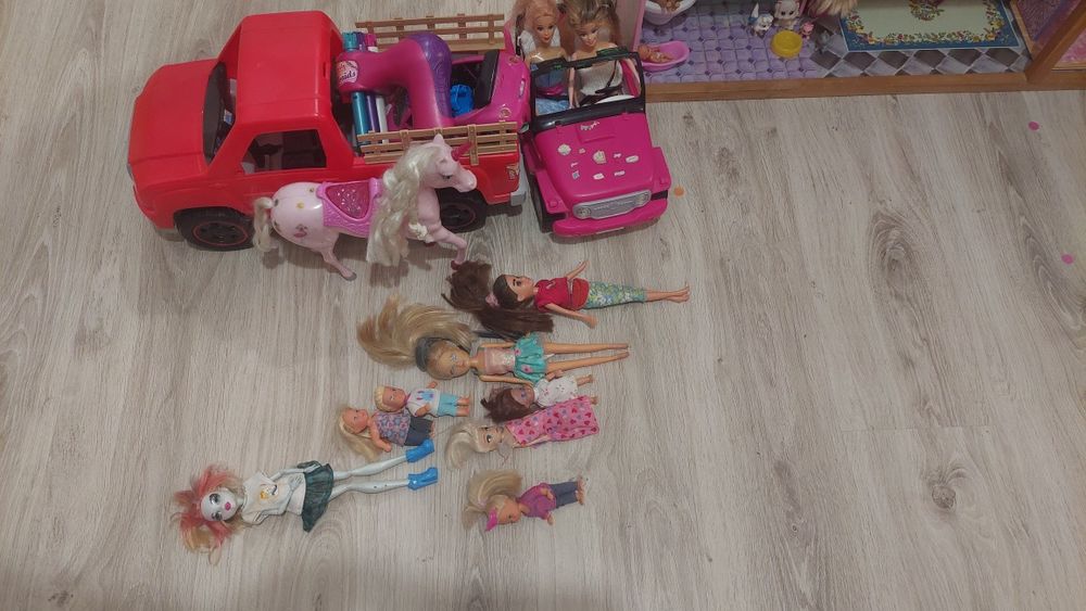 Domek duży drewniany z akcesoriami