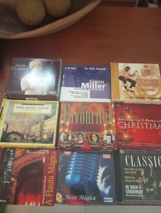 CD e coletâneas soul, clássica, rock