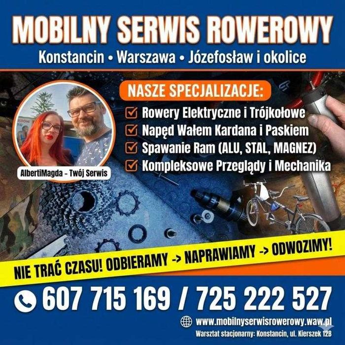 Pogotowie rowerowe Konstancin, Mobilny serwis rowerowy Józefosław