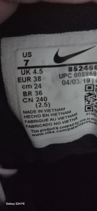 Adidasy Nike 38  czarne