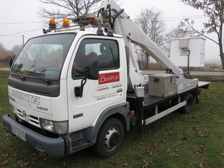 Usługi Podnośnik Koszowy nissan  25m  20 m 16m 12m 10m Działdowo