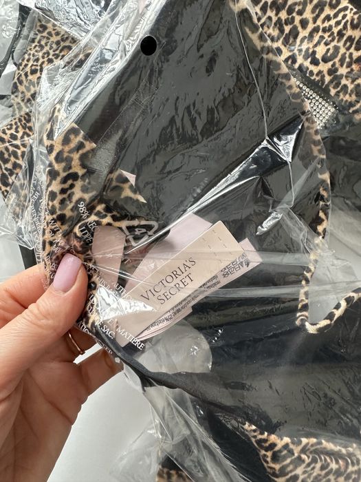 Комплект спідньоі білизни леопард victorias secret 34b 34c s m 75b 75c