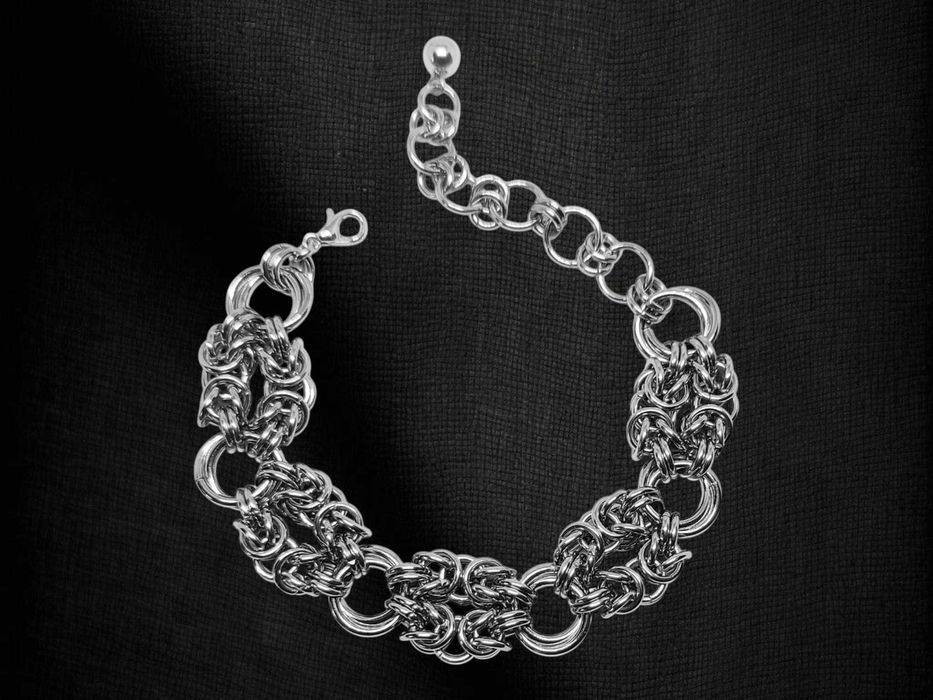 Bransoletka chainmail ze stali chirurgicznej – zbrojny minimalizm