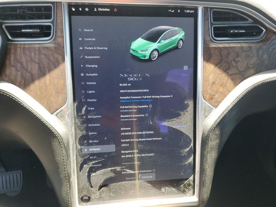 Тесла Х , кроссовер, батарея 90D