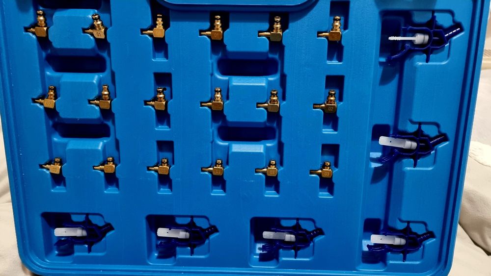 Przelewowy zestaw diagnostyczny do wtryskiwaczy common rail