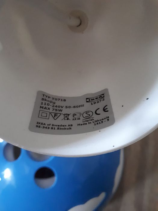 Lampa Ikea chmurka Skojing