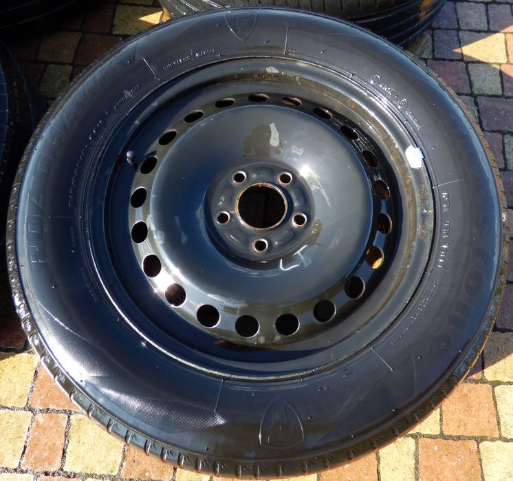 4 Koła - Felgi 16 5x108 + Opony Firestone Roadhawk 215/60/16 + Kołpaki