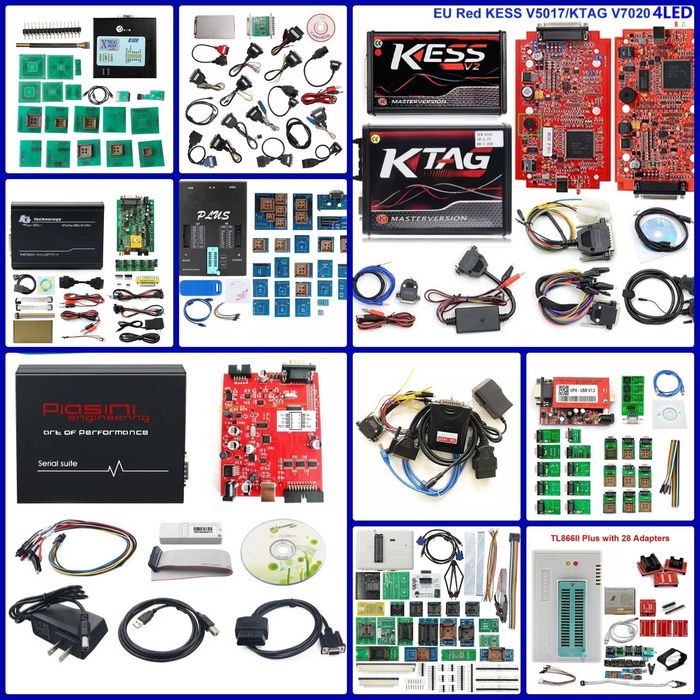 Программаторы KESS KTAG Orange 5 CarProg Xprog Iprog UPA TLC