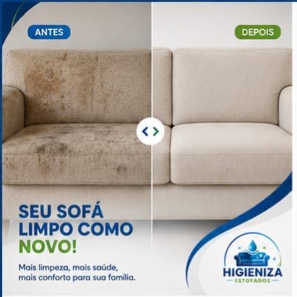 Limpeza e higienizacao de estofados