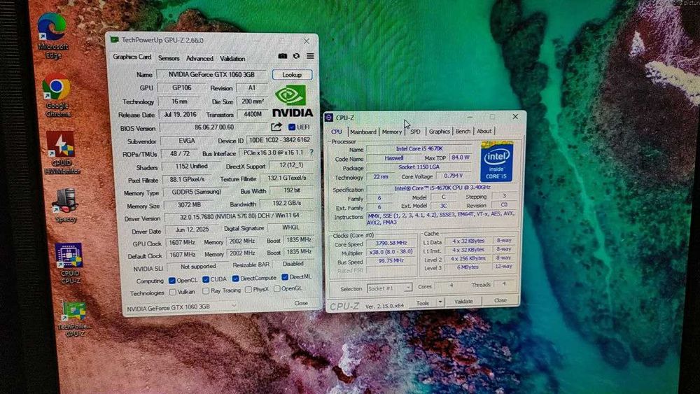 ПК Intel i5 4670K, 16gb GTX 1060 3gb