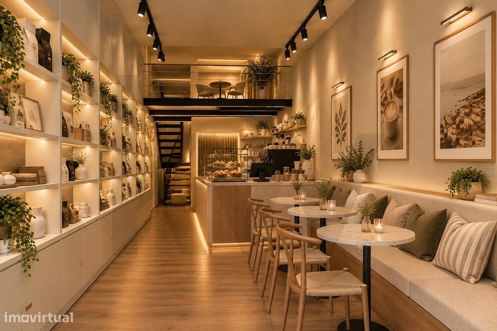 Shop for Rent in Avenidas Novas, Lisbon | Renovated with Mezzanine