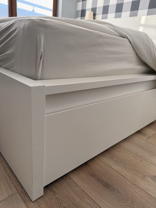 Łóżko MALM IKEA 140x200 cm z 4 szufladami
