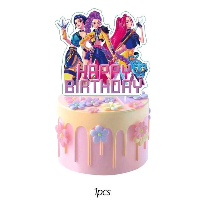 Conj. 25 toppers bolo K-Pop