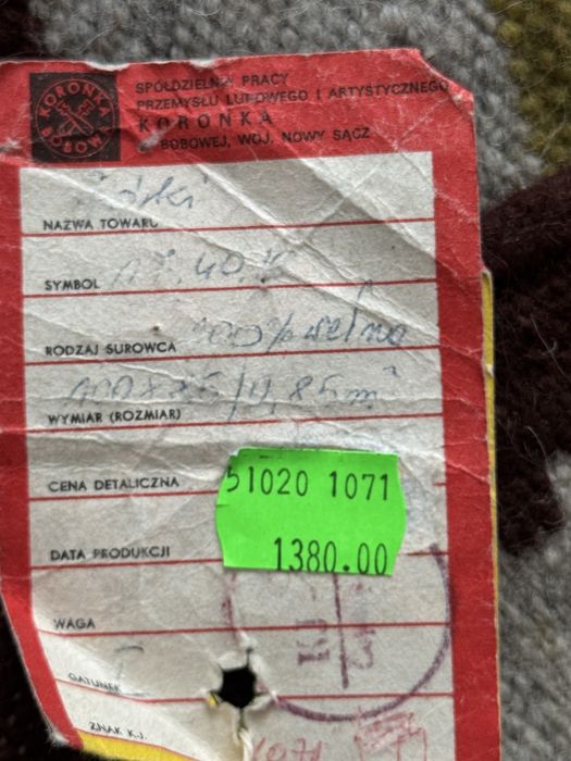 Gobelin kilim kapa vintage