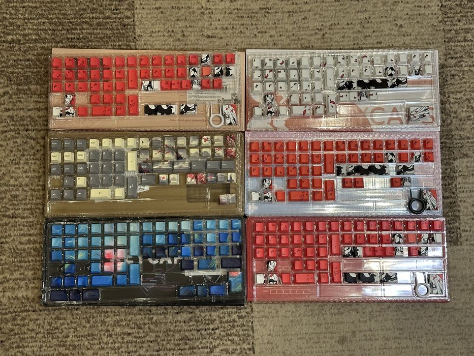 ‼️ Набори клавіш, кейкапи, keycaps, клавиши, клавіши, червоні білі