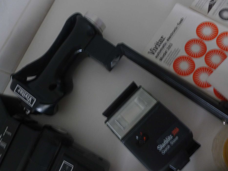 Nikon N4004s, 2 Sigma object teleconversor 2 Flash Vivitar, lentes +