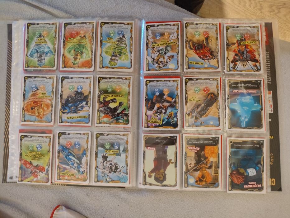 Karty Lego ninjago Seria 5 i na końcu pomieszane