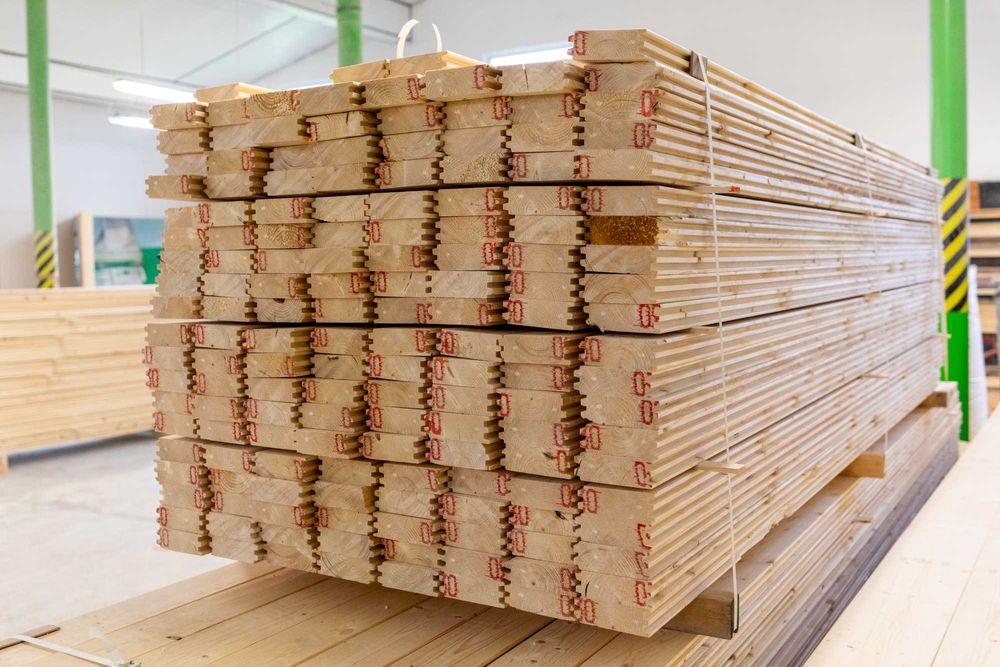 Balik ścienny, deska, podwójny piórowpust, C24