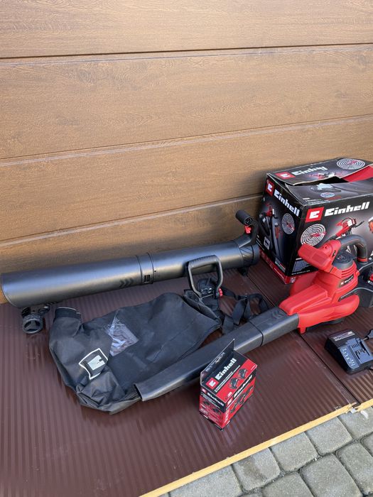 Odkurzacz dmuchawa aku 2x4ah einhell