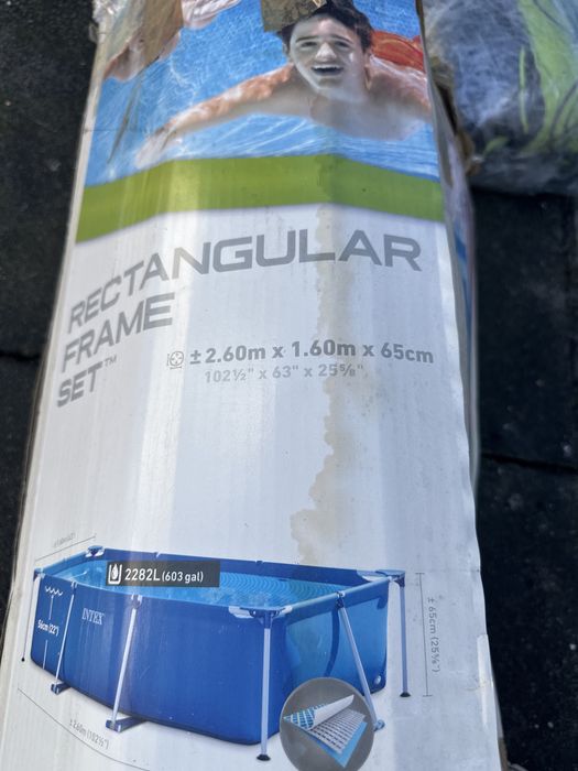 Piscina 2,6 x 1,60 retangular frame