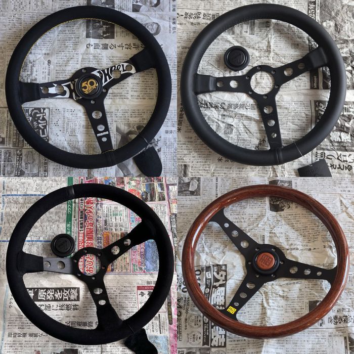 Руль Momo Спортивный с вылетом дрифт замша