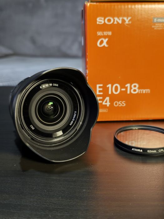 Obiektyw sony e-mount 10-18mm f4 oss jak nowy