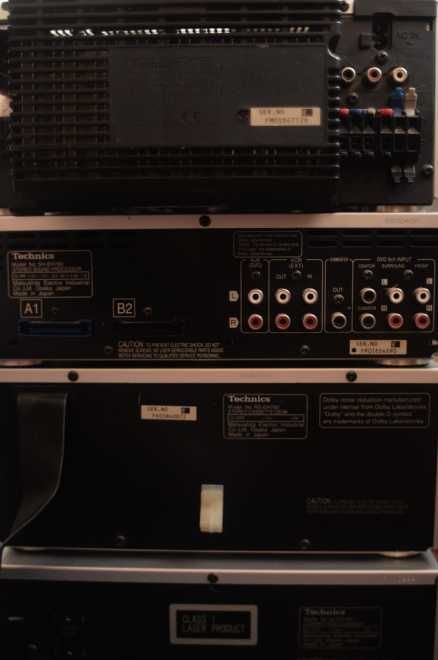 Aparelhagem Technics 4 Decks Amplificador Radio Cassetes Cd's Home Cinema 5.1