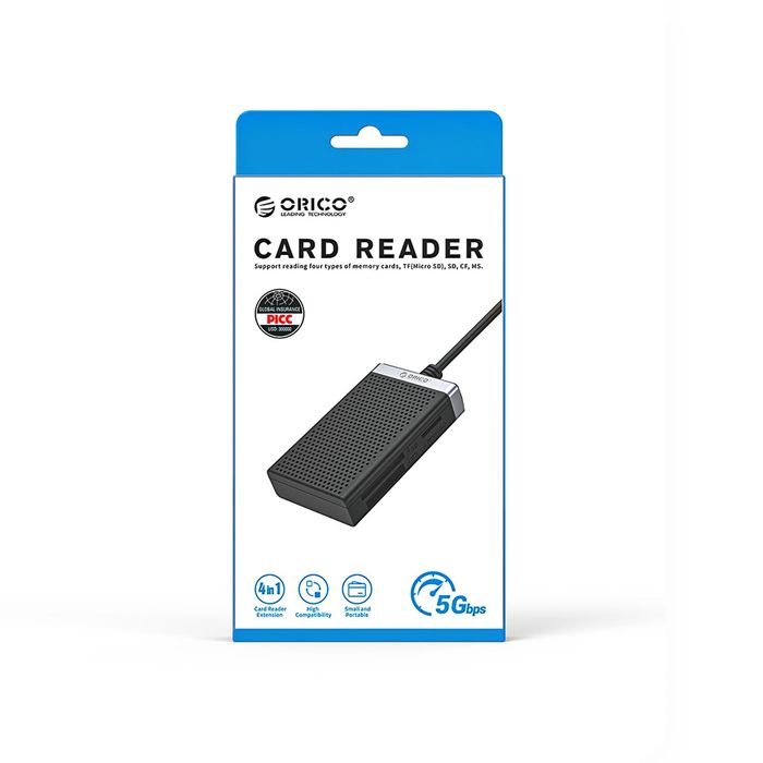 Czytnik kart pamięci Orico CL4D-A3 … CF MS 5 Gb/s - czarno-srebrny