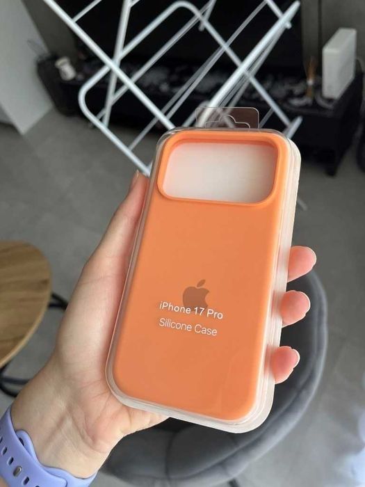 Case iPhone 17 Pro etui silikonowe nowe orange pomarańczowe plecki