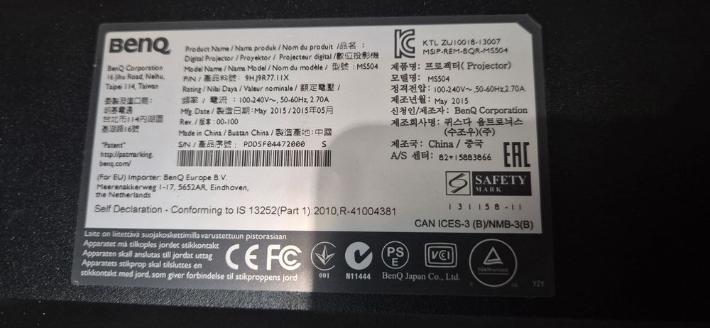 Projektor Benq MS504 bdb
