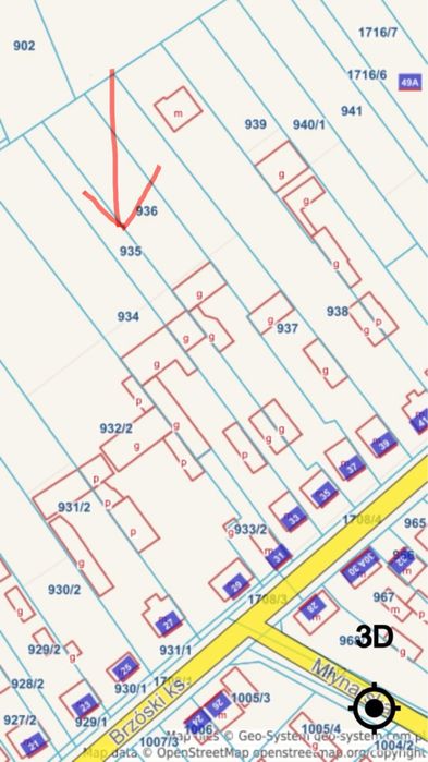 Dzialka z domem i budynkami 1500m2