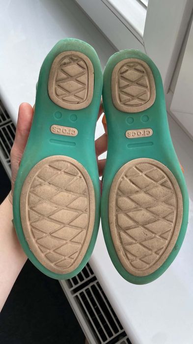 Crocs kolorowe sandały huarache flat W9 39/40