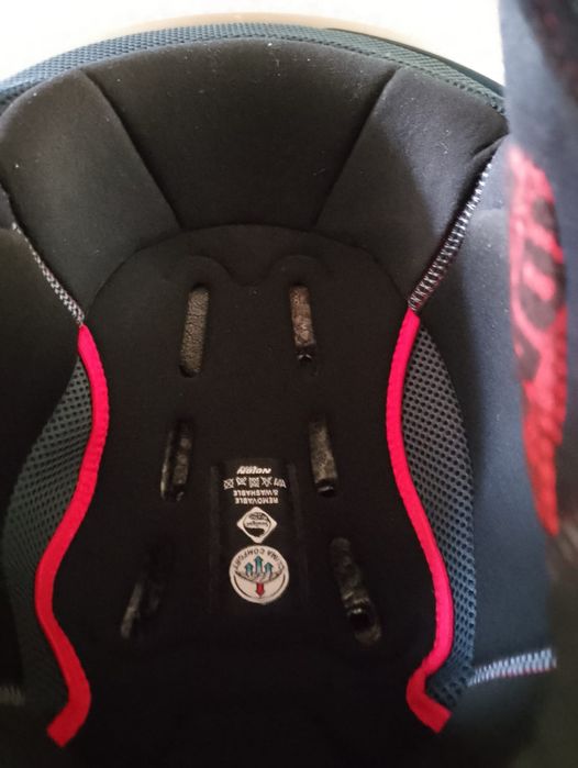 Super biały kask na motor  XXL 63-64