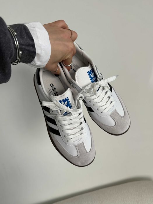 ‼️Кросівки Adidas Samba White Black Gum