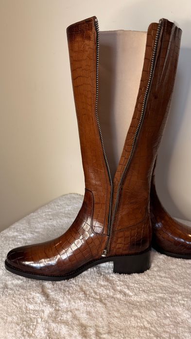 NOWE Kozaki skórzane 38 Melvin Hamilton brązowe damskie