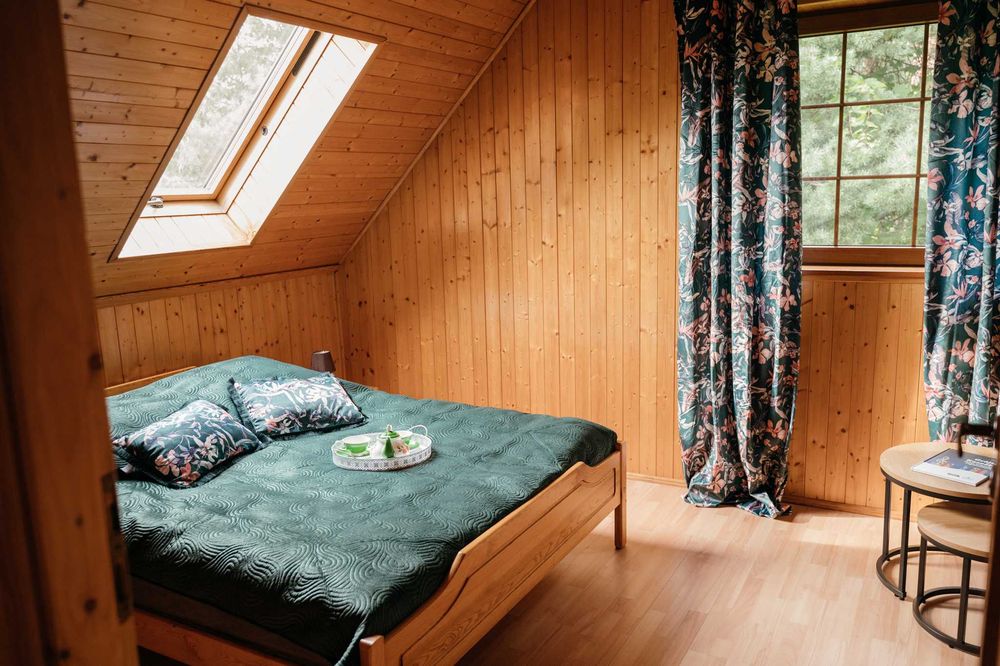 Zielona Dolina - Domek z balią nad jeziorem - Kaszuby - Gowidlino