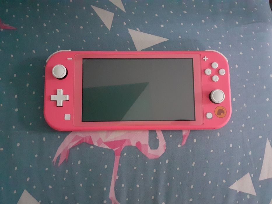 Konsola Nintendo Switch Lite Limitowana Animal Crossing Różowy/Koralowy