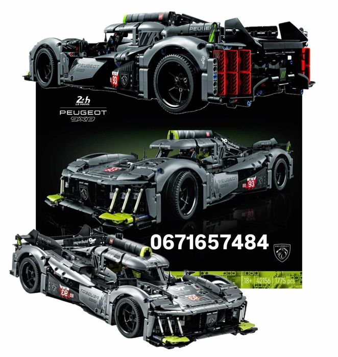 Конструктор LEGO Technic 42156 PEUGEOT 9X8 24H LeMans Лего Технік