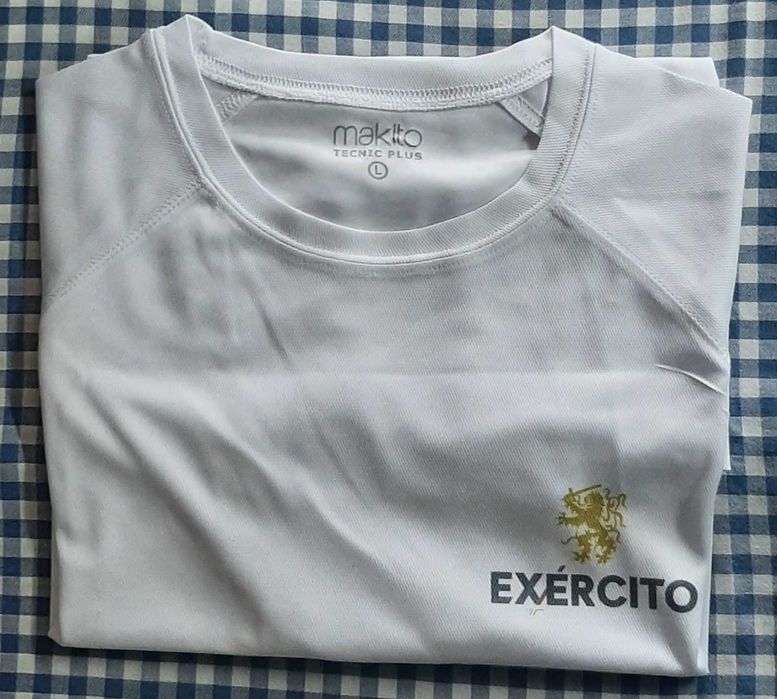 Camisola / T-shirt Branca e 1BIPara para Treino Físico