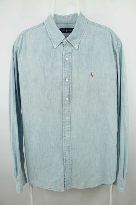 Стильна брендова сорочка рубашка Polo Ralph Lauren Chambray Shirt Розмір ХЛ