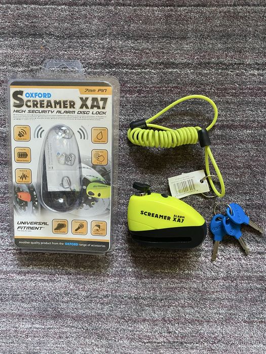Oxford Screamer XA7 blokada tarczy hamulcowej z alarmem